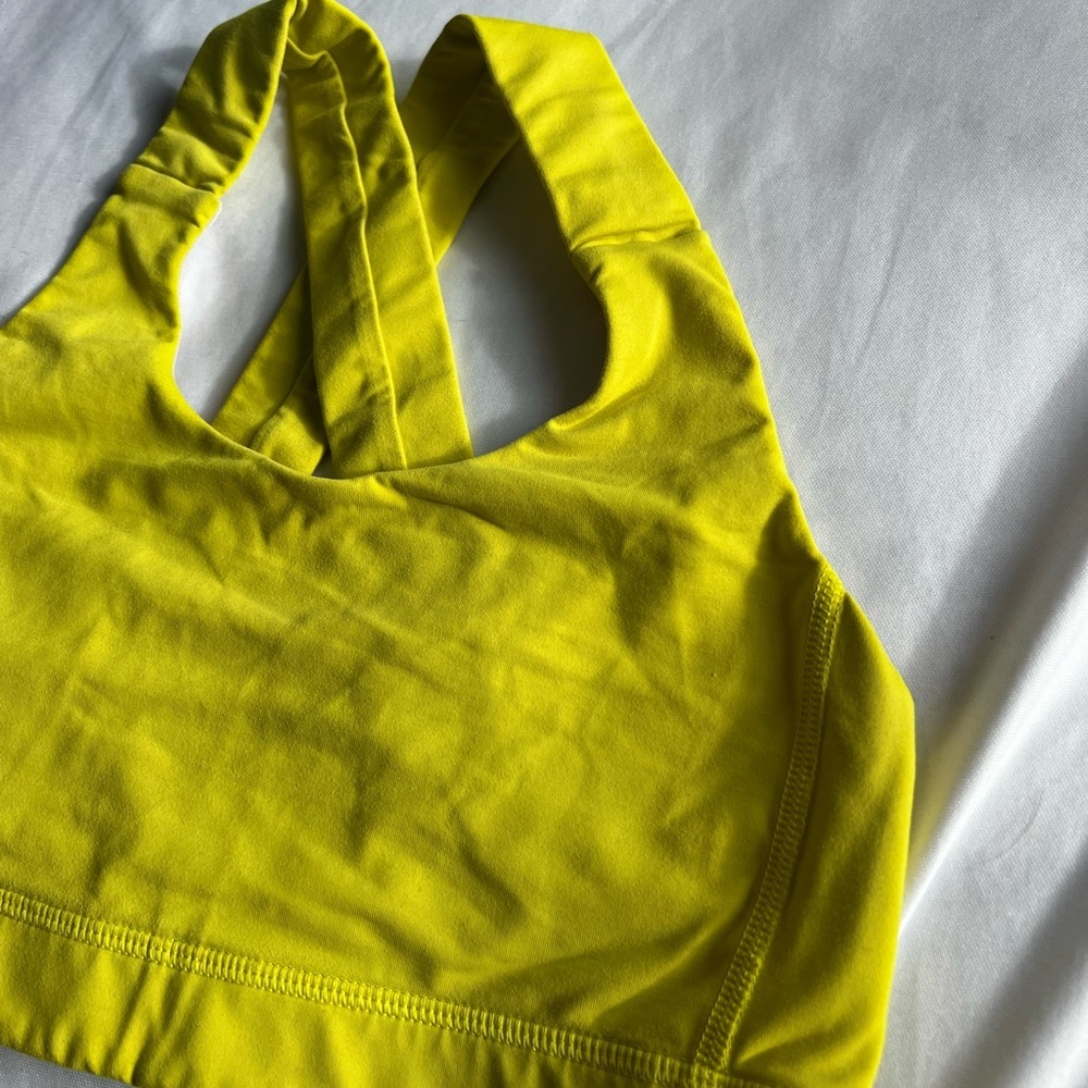 Vibrant Yellow Sports Bra